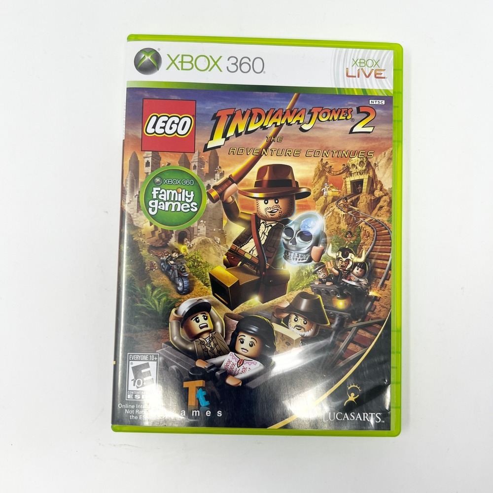 Lego Indiana Jones 2 the Adventure Continues Xbox 360 W Manual TESTED